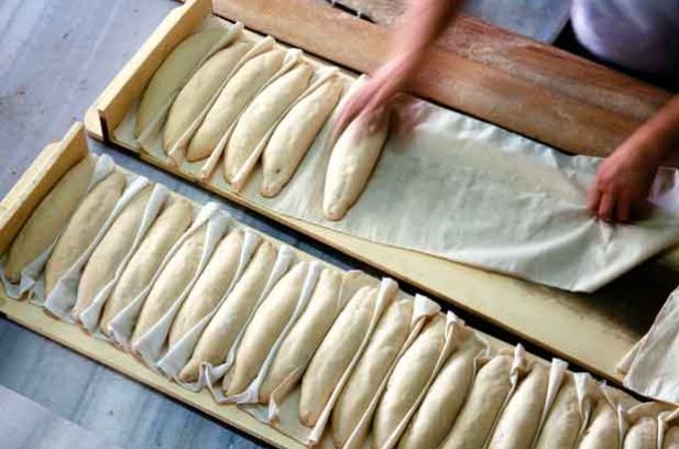 baguette making