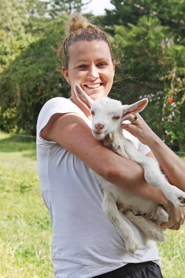Norfolk Island's first goat farmer, Emily Ryves