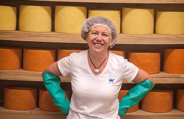 Jill Whalley of Mt Eliza cheese.