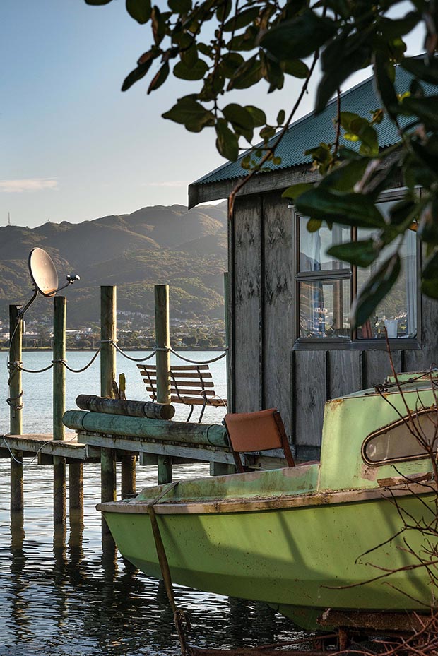 A video tour of Evan's Bay and Porirua's characterful boat 