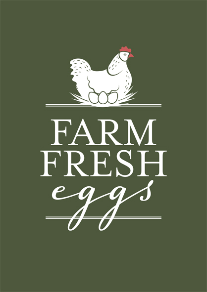 Free Farm Fresh Eggs printable sign