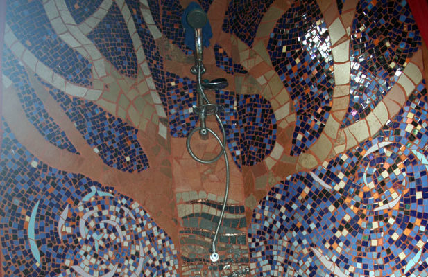 Mosaic shower