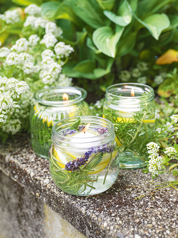 DIY: How to make floating citronella candles