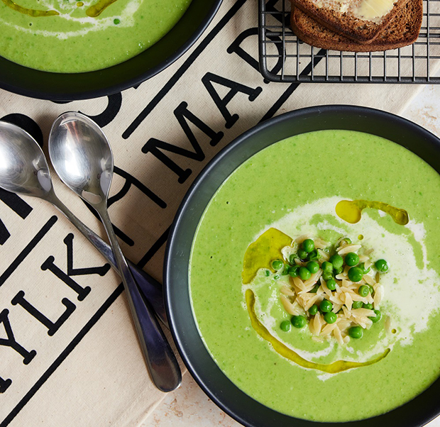 Recipe: Green Pea & Orzo Soup